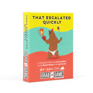 Board And Table Top Games: Grab & Game - That Escalated Quickly (By Exploding Kittens)
