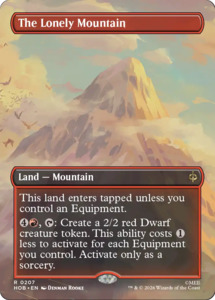 Mtg Singles Instock: The Lonely Mountain (Borderless) (0207) [The Hobbit]