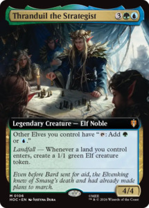 Mtg Singles Instock: Thranduil the Strategist (Extended Art) [The Hobbit: Eternal-Legal]