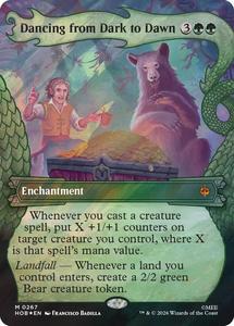 Mtg Singles Instock: Dancing from Dark to Dawn (Showcase) (Surge Foil) [The Hobbit]