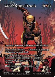 Mtg Singles Instock: Wolverine, Best There Is (Borderless) [Marvel Universe: Eternal-Legal]