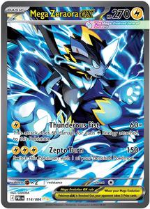 Pokemon Singles: Mega Zeraora ex (114/084) [Mega Evolution: Pitch Black]