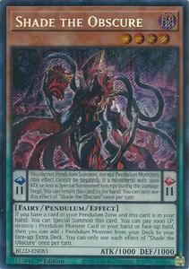 Ygo Singles: Shade the Obscure [BLZD-EN083] Secret Rare