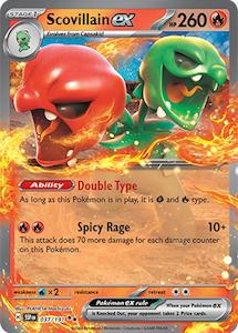 Pokemon Singles: Scovillain ex (037/191) [Scarlet & Violet: Surging Sparks]