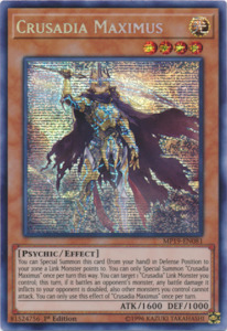Yugioh Singles: Crusadia Maximus [MP19-EN081] Prismatic Secret Rare