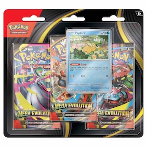 *PRE-ORDER* PKM Three booster blister - Mega Evolution