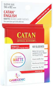 Gamegenic Matte Board Game Sleeves - Size Code RED - Catan English (56mm x 82mm)&hellip;