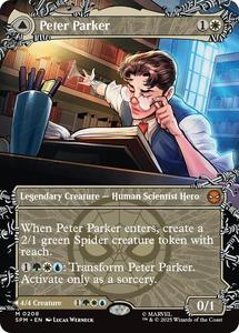 Mtg Singles: Peter Parker (0208) (Borderless) [Marvel's Spider-Man]