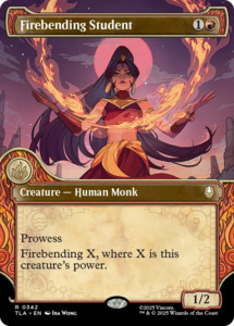 Mtg Singles: Firebending Student (Showcase) [Avatar: The Last Airbender]