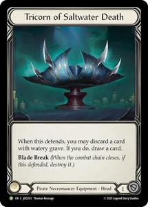 Fab Tcg Singles: Tricorn of Saltwater Death [JDG053] (Promo)  Cold Foil