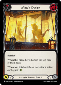 Fab Tcg Singles: Mind's Desire (Red) [NUU012] (Part the Mistveil Nuu Blitz Deck)