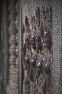 Angkor Wat Wall Engraving, Cambodia