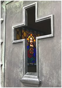 Most Popular: Stained Glass Jesus, Recoleta Cemetery