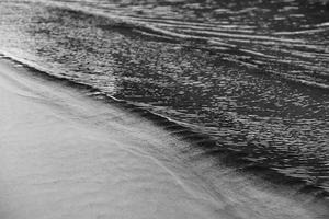 Black and White Shoreline in Anawhata Peninsular