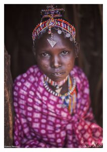 Maasai Girl in Pink, Amboselli, Kenya
