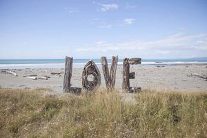 Landscape: Love Sign, Opotiki, New Zealand