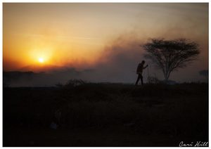Landscape: Land on Fire, Amboselli, Kenya