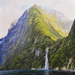 Products: Stirling Falls - New Zealand - Carl Cockill Artist