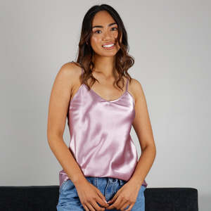 Silk Camisoles: Silk Camisole top - Periwinkle