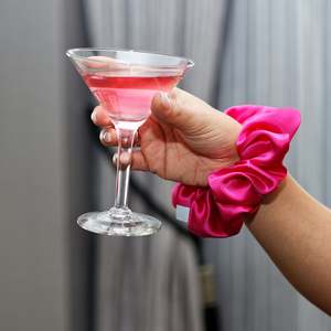 Silk Accessories: Silk Scrunchie Fuchsia