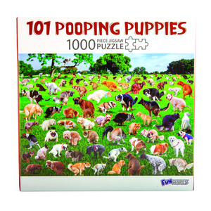 Products: 101 Pooping Puppies 1000 pc Jigsaw Puzzle – Carolina Trading