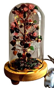 Products: Gemstone Tree with USB LED Light Mixed Stone – Carolina Trading