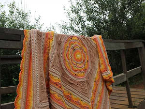 Crochet For Intermediate level - Ardith Big Girl Afghan
