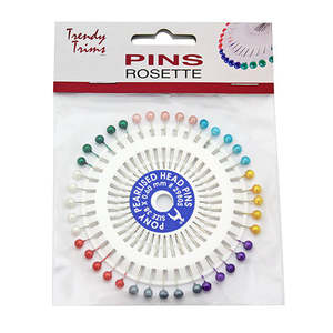 Rosettes Pearlised Pins