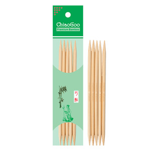 Bamboo Double Point Natural 6"
