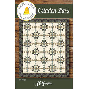 Quilt Patterns: Needle in a Hayes Stack - Celadon Stars