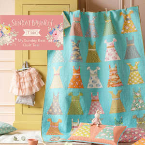 Quilt Kits: Quilt Kits Tilda - My Sunday Best - Teal