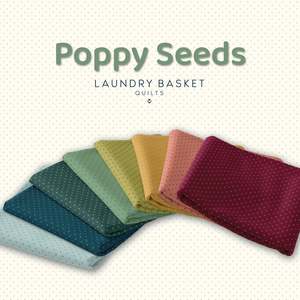 Laundry Basket Fabric - Poppy Seeds- by Edyta Sitar