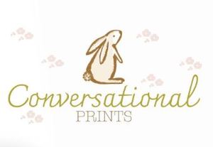 Fabric 1: Devonstone Fabrics - Conversational Prints by Birdhouse