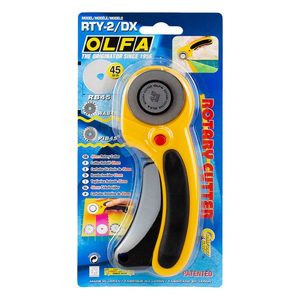 Rotary Cutters Blades Cutting Mats Rulers: OLFA - 45 mm Deluxe Ergonomic Rotary Cutter
