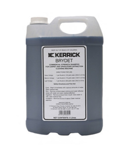 Products: BRYDET CARPET & UPHOLSTERY SHAMPOO 5L Carpet & Upholstery Cleaning Wellington Saniclean