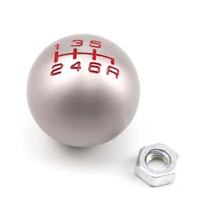 Round Style Aluminium 6 Speed Shift Knob - M10 thread