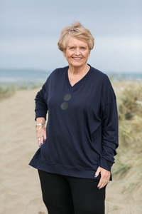 Boxy V Neck Top