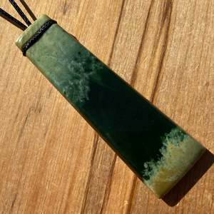 Pounamu Pendants: Marsden Flower Jade Pounamu Toki Pendant