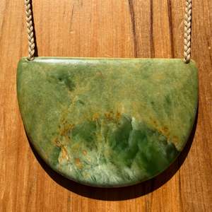 Pounamu Breastplate - Marsden Flower Jade