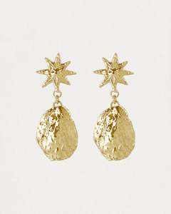 Jewellery: Molten Stars Earrings - Gold