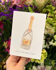 Greeting Cards: Greeting Card | Cheers to the Happy Couple