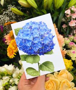 Greeting Card | Blue Hydrangea