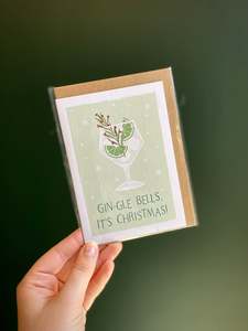 Greeting Card | Gin-gle Bells, It's Christmas!
