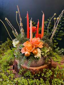 Peach Noel | Festive Table Arrangement