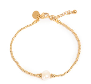 A C Oslo: A&C OSLO Goldplated Freshwater Pearl Bracelet