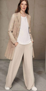 Transit: Transit wide leg pant in Beige