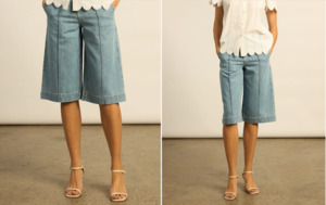 1: COMPASS SHORT Light Denim