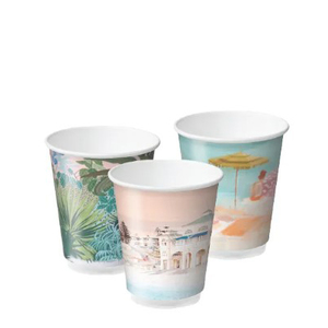 Products: Combo Double Wall Aqueous Coated Coffee Cup 8oz 86mmØ Creative