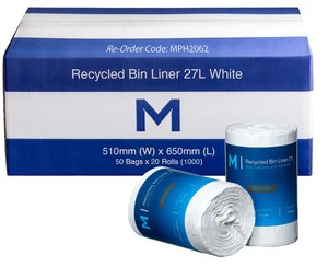 Products: Recycled Bin Liners 27L - Castle Supply