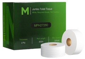 Recycled Jumbo Toilet Tissue - Castle Supply